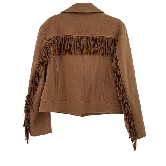 Vintage Jonathan Michael wool leather fringe jacket - Picture 6 of 7